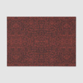 Abstract Contemporary Black Crosshatch On Red Rust Seidenpapier (Vorderseite)
