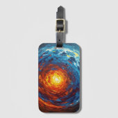 Abstract Core - Painterly Style Vibrant Art Gepäckanhänger (Vorderseite Vertikal)