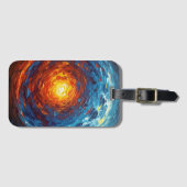 Abstract Core - Painterly Style Vibrant Art Gepäckanhänger (Vorderseite (Horizontal))