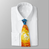 Abstract Core - Painterly Style Vibrant Art Krawatte (Gebunden)