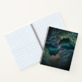 Abstract Cosmic Cloud Spiral Notebook Notizblock (Innenseite)