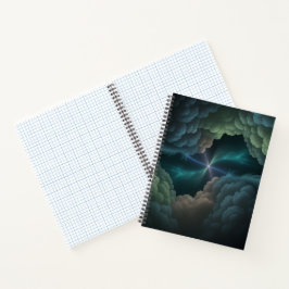 Abstract Cosmic Cloud Spiral Notebook Notizblock
