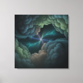 Abstract Cosmic Cloud Wall Art Canvas Leinwanddruck (Vorderseite)