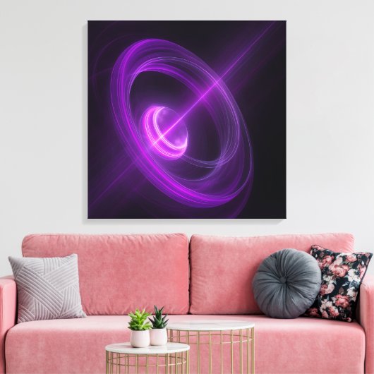 Abstract Cosmic Light Canvas Wall Art Leinwanddruck (Insitu (Wohnzimmer))