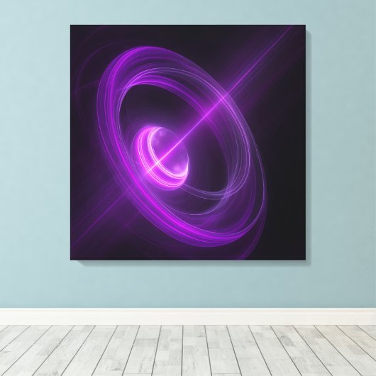 Abstract Cosmic Light Canvas Wall Art Leinwanddruck (Insitu (Holzboden))
