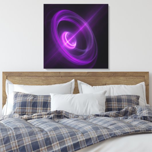 Abstract Cosmic Light Canvas Wall Art Leinwanddruck (Insitu (Schlafzimmer))