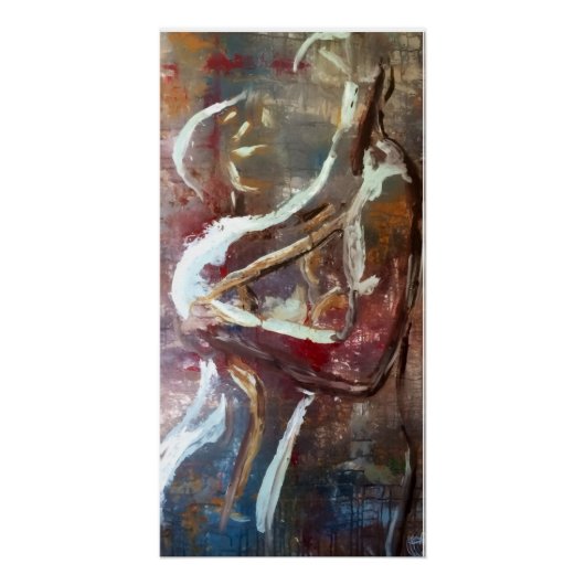 abstract couples embrace poster (Vorderseite)
