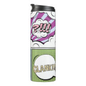 Abstract creative concept comic pop art style blan thermosbecher (Nach rechts gedreht)