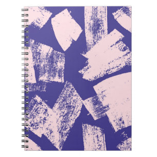 Abstract creative seamless pattern with brush stro notizblock