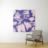 Abstract creative seamless pattern with brush stro wandteppich (Beispiel (Horizontal))