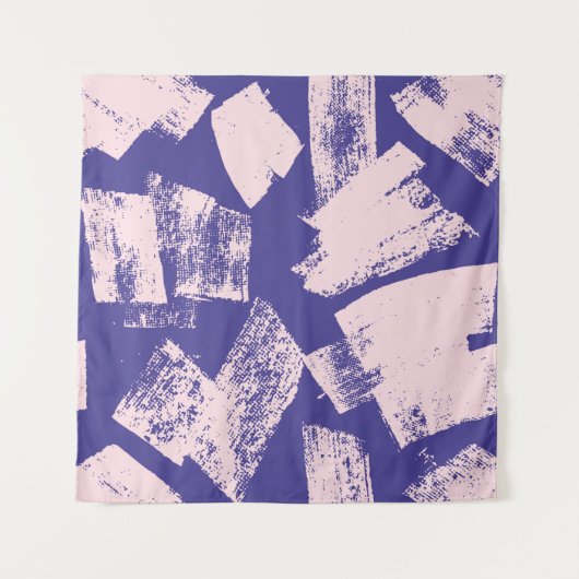 Abstract creative seamless pattern with brush stro wandteppich (Vorderseite)