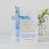 abstract cross Confirmation Folieneinladung (Stehend vorne)