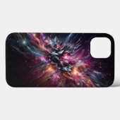 Abstract Crystal Energy Burst Phone Case - Neon  (Rückseite (Horizontal))