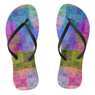 Abstract cubes badesandalen