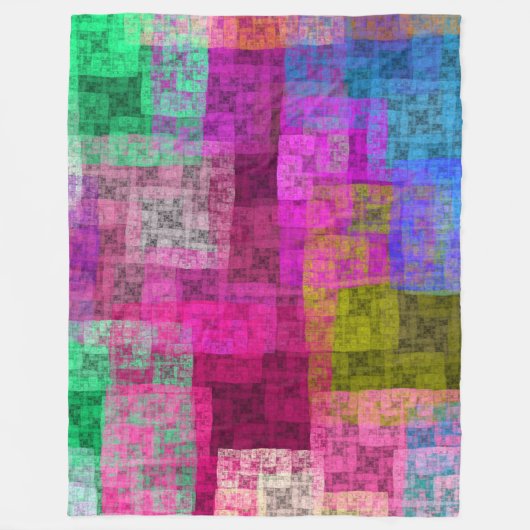 Abstract cubes fleecedecke (Vorderseite)