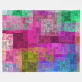 Abstract cubes fleecedecke (Vorderseite (Horizontal))