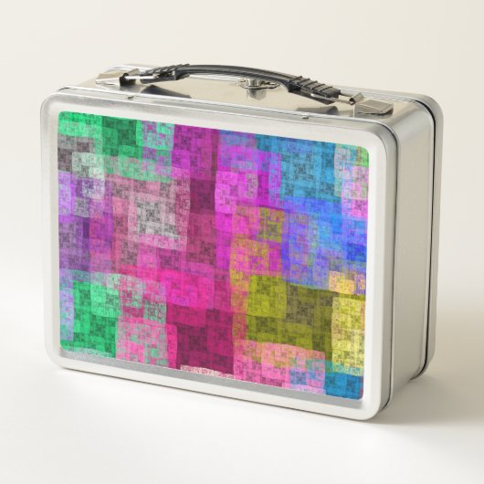 Abstract cubes metall brotdose (Rückseite)