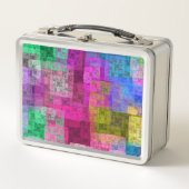 Abstract cubes metall brotdose (Vorderseite)