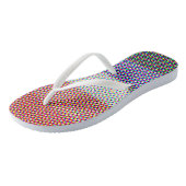 Abstract Cupioromantic Pride Flag   Badesandalen (Schrägansicht)