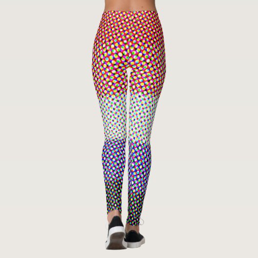 Abstract Cupioromantic Pride Flag Leggings (Rückseite)