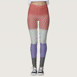 Abstract Cupioromantic Pride Flag Leggings