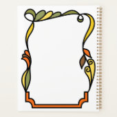 Abstract Curve Colored Outline Cover Planer (Rückseite)