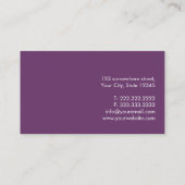Abstract Curves Psychologist Business Card Visitenkarte (Rückseite)