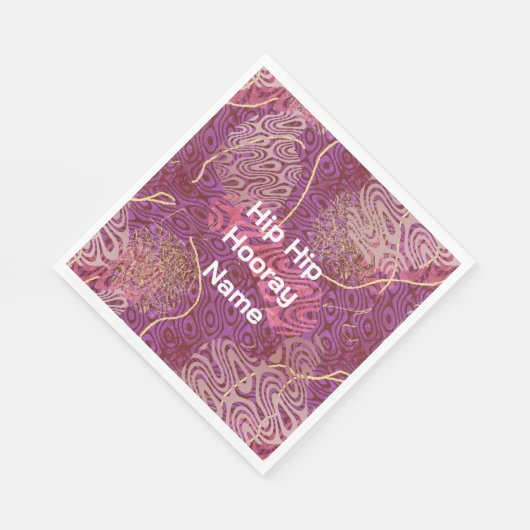 Abstract Curvy Shapes Party Celebration Serviette (Ecke)