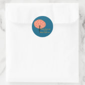 Abstract Cute Fruit Tree Runder Aufkleber (Tasche)