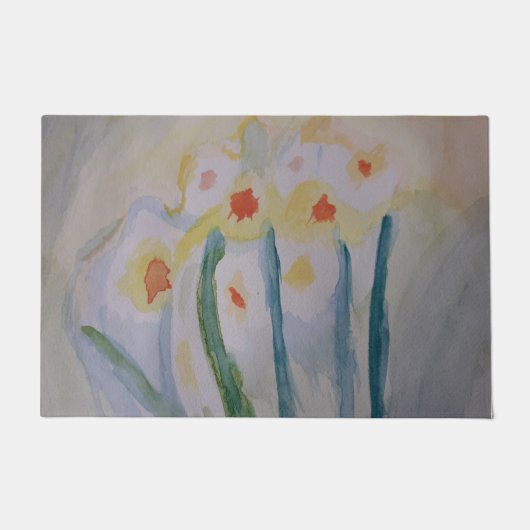 Abstract Daffodils Fußmatte (Vorderseite)