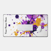 Abstract Dance Gold Metallic Vein Schreibtischunterlage (Tastatur & Maus)