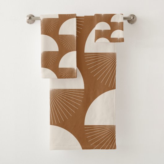 Abstract Dandelion Handtücher Boho Style (Insitu)