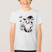 Abstract dark background with swirling spooky Tri-Blend shirt (Vorderseite)