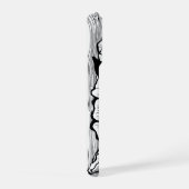 Abstract Dark Blur Gradient Minimalist Aesthetic iPhone Hülle (Rechte Seite)