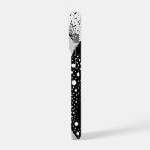 Abstract Dark Blur Gradient Minimalist Aesthetic iPhone Hülle (Linke Seite)