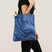 Abstract Deep Blue Marble Tasche (Von Nahem)