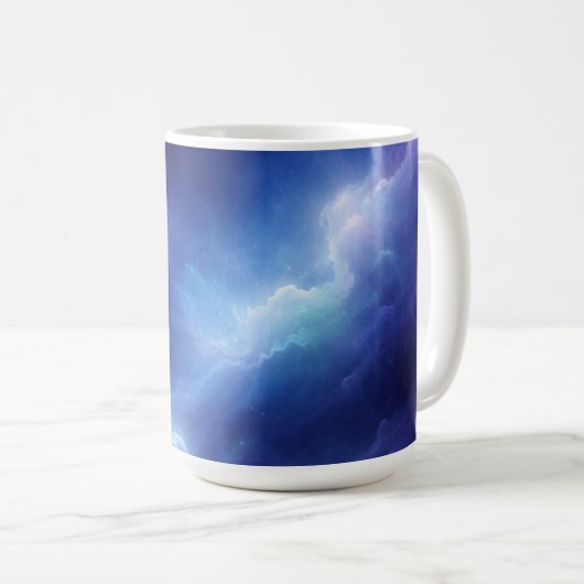 Abstract Deep Space Coffee Mug Kaffeetasse (VorderseiteRechts)