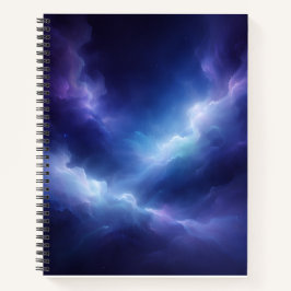 Abstract Deep Space Spiral Notebook Notizblock