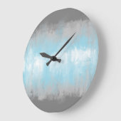 Abstract Demiboy Pride Flag Große Wanduhr (Winkel)