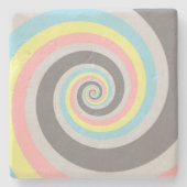 Abstract Demiflux Pride Flag Steinuntersetzer (Vorderseite)