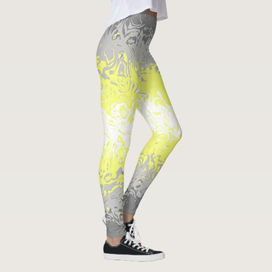 Abstract Demigender Pride Flag   Leggings (Rechts)