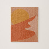 Abstract Desert Mountain Landscape Illustration Puzzle (Vertikal)