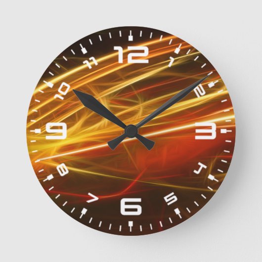Abstract Design Banner-10009 Runde Wanduhr (Vorderseite)
