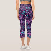 Abstract-Design Capri Leggings (Rückseite)