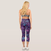 Abstract-Design Capri Leggings (Rückseite)