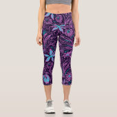Abstract-Design Capri Leggings (Vorderseite)