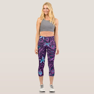 Abstract-Design Capri Leggings