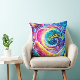 ABSTRACT DESIGN COSMIC ART KISSEN