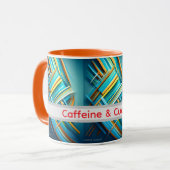 abstract design funny mug for girlfriend tasse (Vorderseite Links)