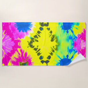 ABSTRACT DESIGN KRAWATTE-DYE STRANDTUCH